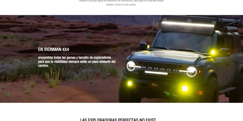 Diseño adaptable para sitio web de repuestos de autos y camionetas