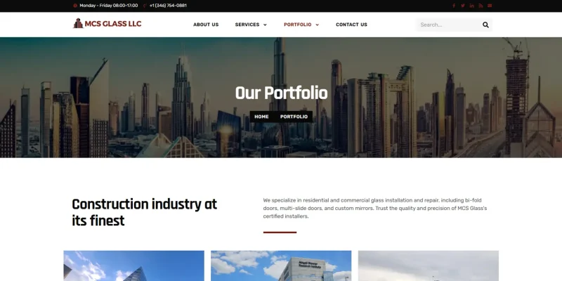 Diseño limpio y profesional desarrollado con plantilla Envato y constructor Elementor Pro
