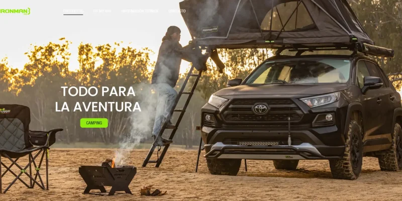 Interfaz moderna y funcional para tienda online de repuestos automotrices