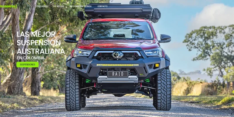 Maquetación y desarrollo de página web enfocada en venta de accesorios de autos