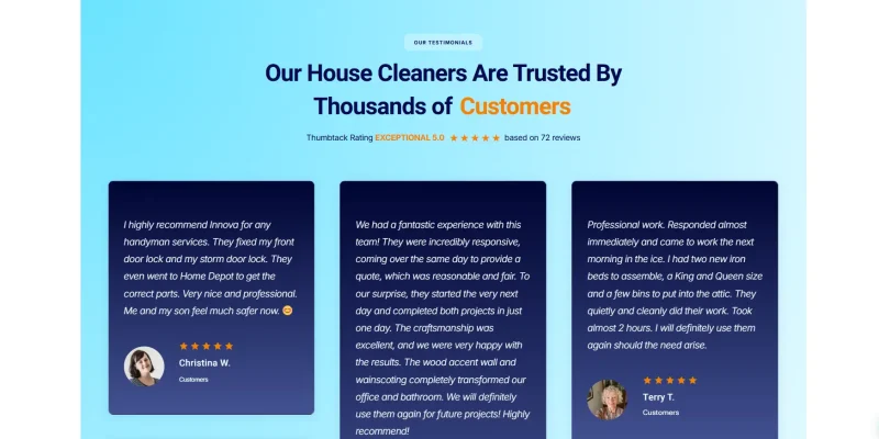 Página corporativa con diseño web moderno y funcional para Innovaservices Group