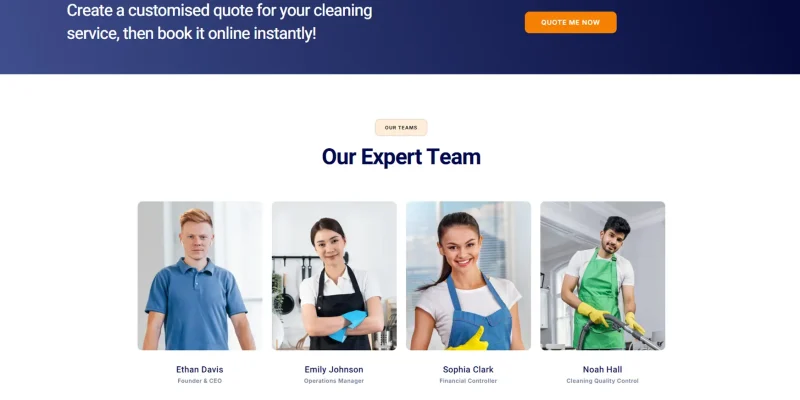 Página interna del sitio con diseño web corporativo que resalta los servicios empresariales en oklahoma