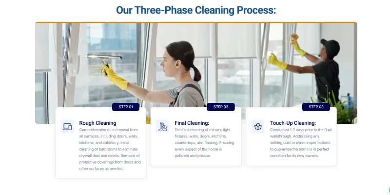 Sección de servicios creada con diseño web corporativo adaptable a dispositivos móviles