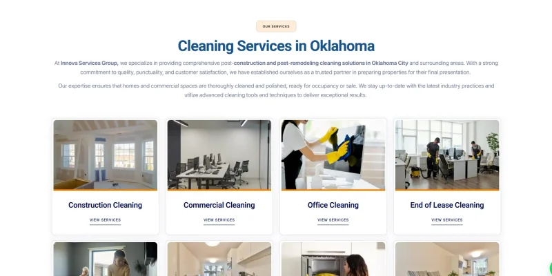 Vista del home con diseño web corporativo desarrollado en WordPress y Elementor